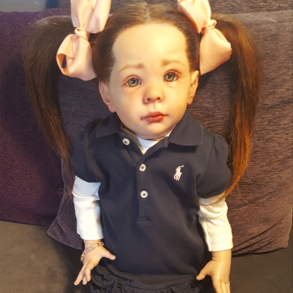 Reborn Doll "Hedi" Unique Standing Toddler Karola Wegerich Authentic